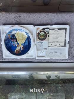 Disney Beauty & The Beast Full Set Of 12 Collector Plate Bradford Exchange withbox