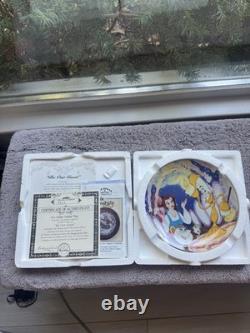 Disney Beauty & The Beast Full Set Of 12 Collector Plate Bradford Exchange withbox