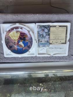Disney Beauty & The Beast Full Set Of 12 Collector Plate Bradford Exchange withbox