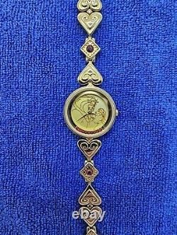 Disney Beauty & The Beast Ladies Watch Bracelet Rare Gold Tone Limited Edition