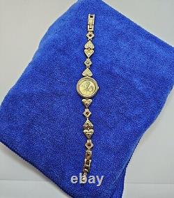 Disney Beauty & The Beast Ladies Watch Bracelet Rare Gold Tone Limited Edition