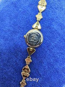 Disney Beauty & The Beast Ladies Watch Bracelet Rare Gold Tone Limited Edition