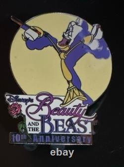 Disney Beauty & The Beast Lumiere 10th Anniversary Pin LE 100