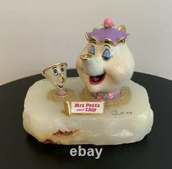 Disney Beauty & The Beast Mrs Potts And Chip /2750 Ron Lee Figurine Statue RARE