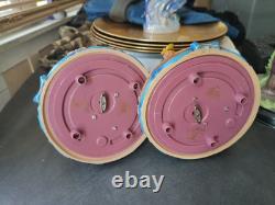 Disney Beauty & The Beast Musical Glitter Globe-SET OF (2)-Very Rare Discontined