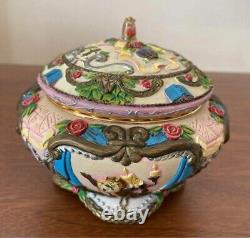 Disney Beauty & The Beast Musical Music Jewelry Box USED RARE JP KM51
