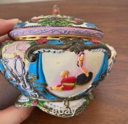 Disney Beauty & The Beast Musical Music Jewelry Box USED RARE JP KM51