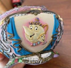 Disney Beauty & The Beast Musical Music Jewelry Box USED RARE JP KM51