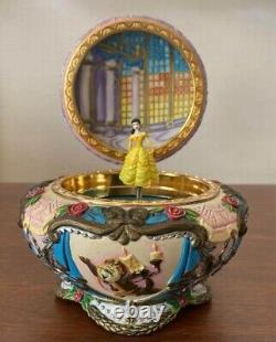 Disney Beauty & The Beast Musical Music Jewelry Box USED RARE JP KM51