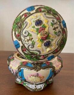 Disney Beauty & The Beast Musical Music Jewelry Box USED RARE JP KM51