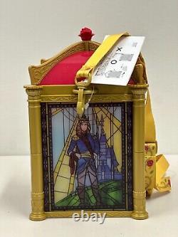 Disney Beauty & The Beast Popcorn Bucket & Large Sultan Plush Pillow Lot Of 2