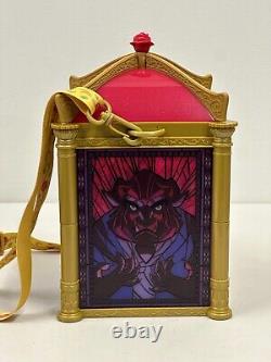 Disney Beauty & The Beast Popcorn Bucket & Large Sultan Plush Pillow Lot Of 2