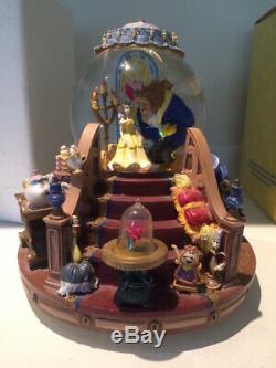 Disney Beauty & The Beast Snow Globe/Music Box