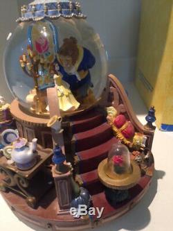 Disney Beauty & The Beast Snow Globe/Music Box