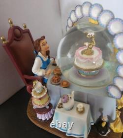 Disney Beauty & The Beast plates snow-globe rare and it is beautiful