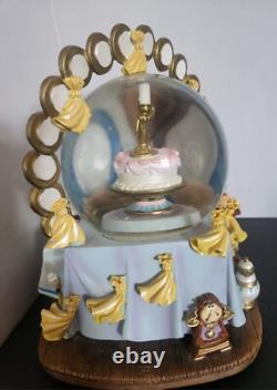 Disney Beauty & The Beast plates snow-globe rare and it is beautiful