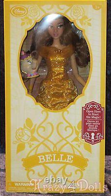 Disney Beauty and Beast, Belle Deluxe 16 Interactive Doll with Singing Mrs. Potts