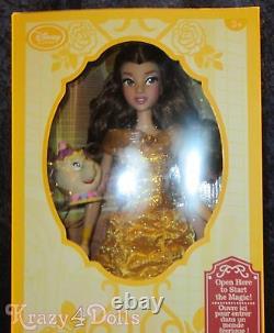 Disney Beauty and Beast, Belle Deluxe 16 Interactive Doll with Singing Mrs. Potts