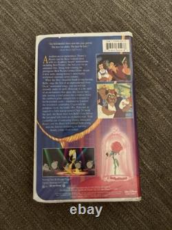 Disney Beauty and The Beast BLACK DIAMOND VHS 1992 Christmas Lead RARE