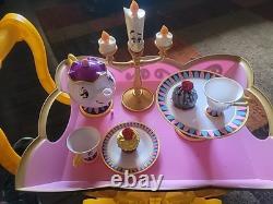 Disney Beauty and The Beast''Be Our Guest'' Singing Tea Cart Play Set