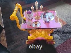 Disney Beauty and The Beast''Be Our Guest'' Singing Tea Cart Play Set