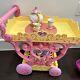 Disney Beauty and The Beast''Be Our Guest'' Singing Tea Cart Play Set Tea Party