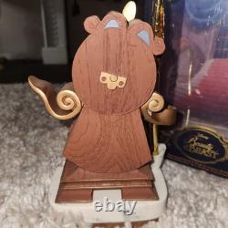 Disney Beauty and The Beast Cogsworth Functional Clock With Pen