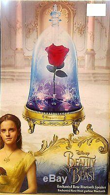 Disney Beauty and The Beast Enchaned Rose Bluetooth Speaker with LED Light