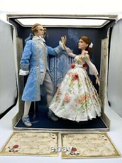 Disney Beauty and The Beast LIVE ACTION PLATINUM DOLL SET Belle & Prince Le 500