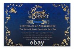 Disney Beauty and The Beast Limited Edition 30th Anniversary Doll Set In Hand