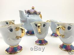 Disney Beauty and The Beast Mrs. Potts Chip Japan Teapot Cup Tokyo Limited set