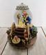 Disney Beauty and The Beast Music Snow Globe Fireplace Tested And Working