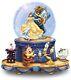 Disney Beauty and The Beast Musical Glitter Globe Rotating New Free ship in USA
