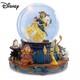 Disney Beauty and The Beast Musical Glitter Globe with Rotating Characters