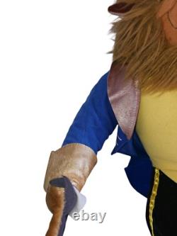 Disney Beauty and The Beast Plush beast 22 Jumbo Stuffed Animal Vintage Doll