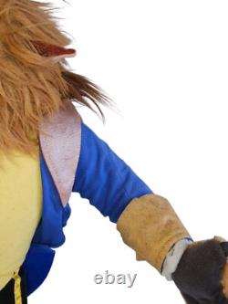 Disney Beauty and The Beast Plush beast 22 Jumbo Stuffed Animal Vintage Doll