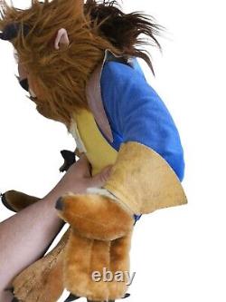 Disney Beauty and The Beast Plush beast 22 Jumbo Stuffed Animal Vintage Doll
