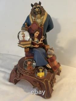 Disney Beauty and the Beast 10th Year Anniversary Commemorative Snow Globe