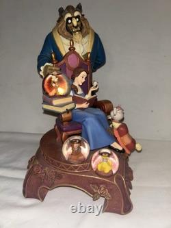 Disney Beauty and the Beast 10th Year Anniversary Commemorative Snow Globe