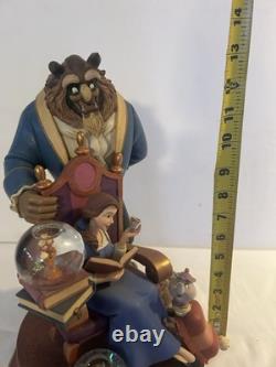 Disney Beauty and the Beast 10th Year Anniversary Commemorative Snow Globe