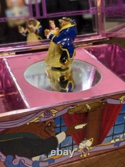 Disney Beauty and the Beast 1991 Vintage Music Jewelry Box With Figurine