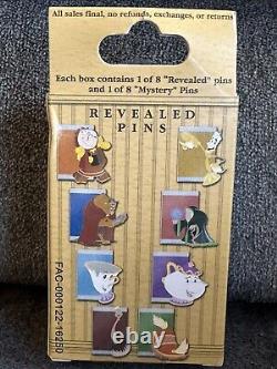 Disney Beauty and the Beast 25th Reveal Conceal Mystery Pin Sealed Box of 2 Pins