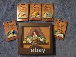 Disney Beauty and the Beast 30th Anniversary 6 Pin Set/Collection Belle Beast