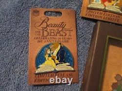 Disney Beauty and the Beast 30th Anniversary 6 Pin Set/Collection Belle Beast