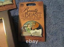 Disney Beauty and the Beast 30th Anniversary 6 Pin Set/Collection Belle Beast