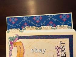 Disney Beauty and the Beast Animation Art Portfolio Binder- Story Art & more