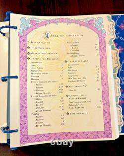 Disney Beauty and the Beast Animation Art Portfolio Binder- Story Art & more