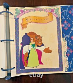 Disney Beauty and the Beast Animation Art Portfolio Binder- Story Art & more