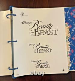 Disney Beauty and the Beast Animation Art Portfolio Binder- Story Art & more