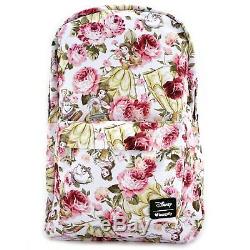 Disney Beauty and the Beast Backpack Loungefly NEW RELEASE Belle Floral NWT